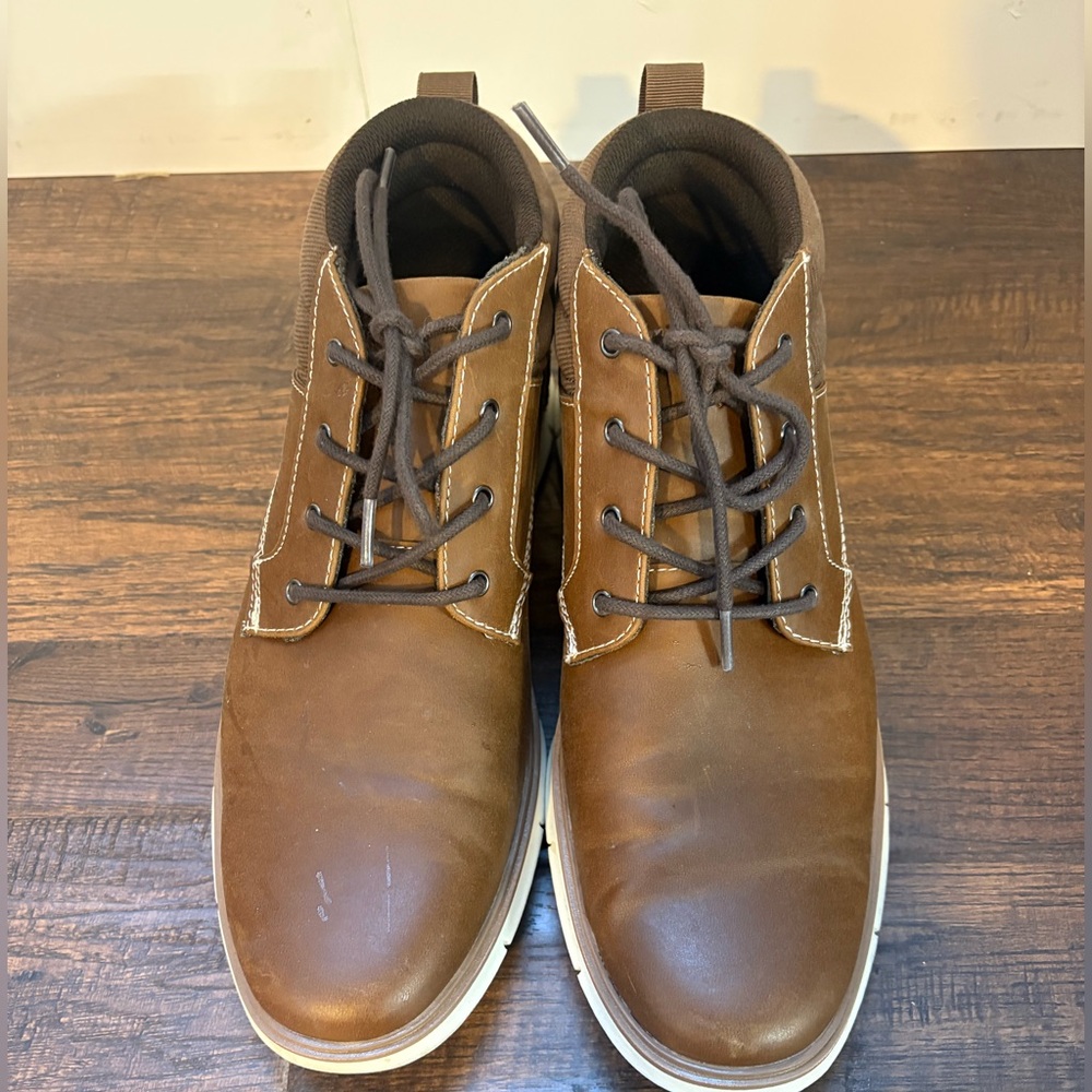 Men's Brown Hawker Rye Dress Ankle Boots - Picture 2 of 5